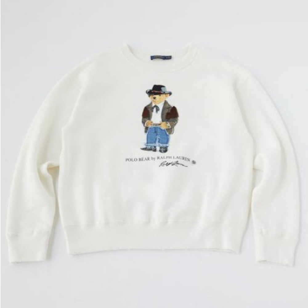 Ralph Lauren White Crewneck Sweatshirt